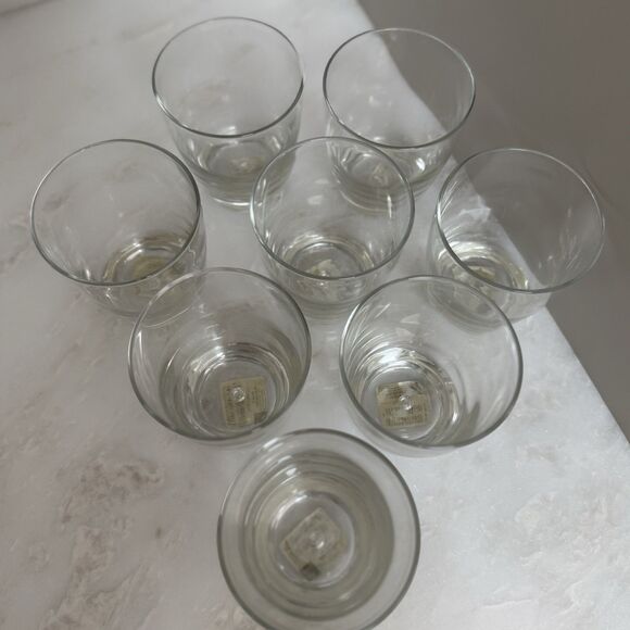 Set (8) | Bormioli Rocco Luna Bubble In Base Glass 11.5 Double Old Fashioned NEW - Picture 3 of 9